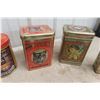 Image 3 : Ten Household Tins Including Tea and Tobacco Tins, Plus Confections and Mixed Vintage Bottles