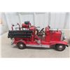 Image 3 : Vintage-Style Metal Fire Truck Display, Approximately 15" Long