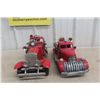 Image 4 : Vintage-Style Metal Fire Truck Display, Approximately 15" Long