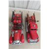 Image 5 : Vintage-Style Metal Fire Truck Display, Approximately 15" Long