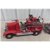 Image 6 : Vintage-Style Metal Fire Truck Display, Approximately 15" Long