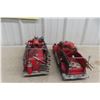 Image 8 : Vintage-Style Metal Fire Truck Display, Approximately 15" Long
