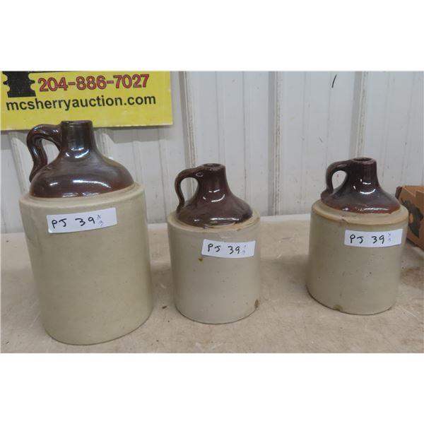 Three Stoneware Jugs