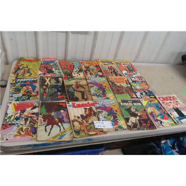 Nineteen Comic Books Including Whizbang, Gold Key, Dell, and Marvel Titles