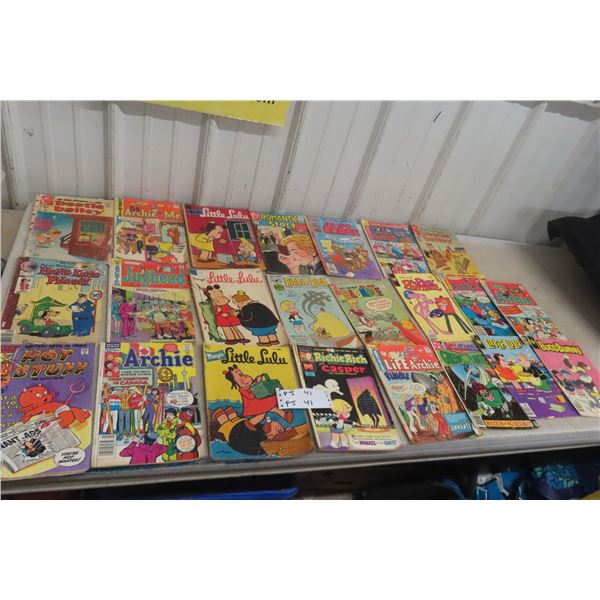 Twenty-Three Comic Books Including Harvey, Archie, Charlton, Dell, and DC Titles