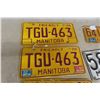 Image 2 : Twelve Manitoba and Saskatchewan License Plates Tags, 1947–1976