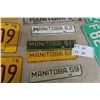 Image 4 : Twelve Manitoba and Saskatchewan License Plates Tags, 1947–1976