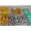 Image 5 : Twelve Manitoba and Saskatchewan License Plates Tags, 1947–1976