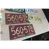 Image 5 : Fourteen American License Plates From Various States, Oldest Dated 1942