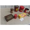 Image 5 : Nine Household Tins Including Peanut Butter, Toffee, Magic Powder, and Elastoplast