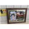 Image 1 : Framed Mirrored Coca-Cola Advertisement, Approximately 26 1/2" x 21 1/2"