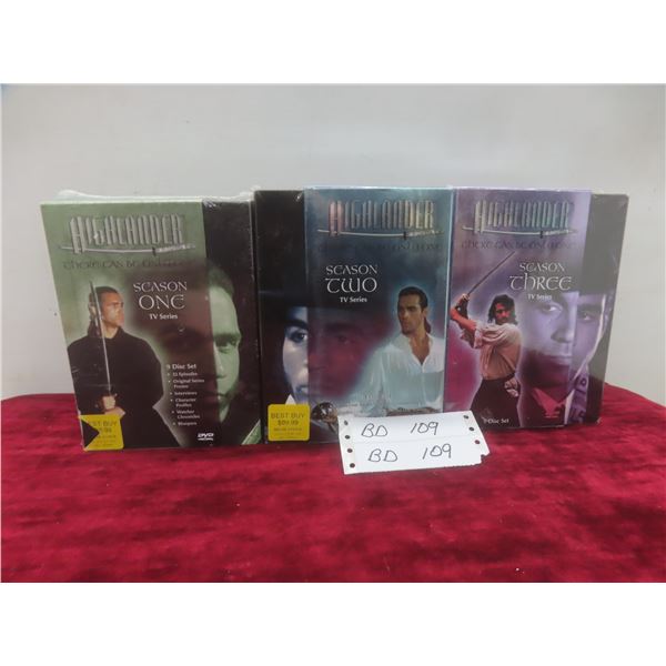 Sealed Highlander Television Series, Seasons One Through Three
