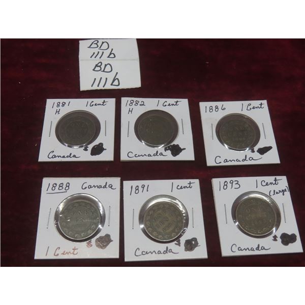 Collection of Canadian Large Cents From the 1880s Through the 1990s