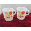 Image 2 : Vintage Anchor Hocking Fire-King Mug Lot Including McDonald's and Domino's Mugs