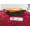 Image 1 : Vintage Burl Wood Bowl Sculpture With Outer Bark, 13" x 11" x 3"