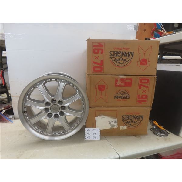 Four Mangels Universal Alloy Wheels