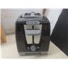 Image 3 : Four Pyrex Nesting Bowls, Cutting Board, Proctor Silex Toaster, Black and Decker Mixer, Wooden Spoo