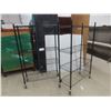 Image 1 : Two Rollable Four-Tier Shelving Units