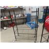 Image 5 : Two Rollable Shelving Units With 5 and 4 Tiers