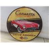 Image 6 : Modern Metal Corvette Sign, 12" Diameter