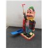 Image 2 : Vintage Rosko "Gino" Neapolitan Balloon Blower Toy With Box, 11" Tall. Battery Operated. Collectibl