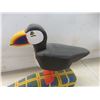 Image 3 : Hand Carved Puffin on a Painted Float and Whale Sculpture