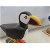 Image 4 : Hand Carved Puffin on a Painted Float and Whale Sculpture