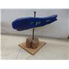 Image 9 : Hand Carved Puffin on a Painted Float and Whale Sculpture