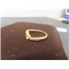Image 13 : New 18K Gold Plated Simulated Diamond Ring Set, Size 7