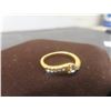 Image 5 : New 18K Gold Plated Simulated Diamond Ring Set, Size 7