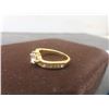 Image 9 : New 18K Gold Plated Simulated Diamond Ring Set, Size 7