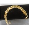 Image 7 : New 18K Gold Plated Twisted Serpentine Bracelet, Adjustable 6.5"–8"