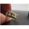 Image 8 : New 14K Gold Plated Simulated Diamond Mens Ring, Size 9.5