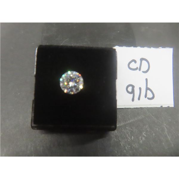 New Moissanite Lab Diamond, Round Brilliant Cut, GHI VVS1, GRA Report, Tests Positive w/ Diamond Te