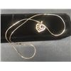 Image 8 : New 18K Gold Plated Swirl Heart Necklace, 19" Chain