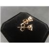 Image 2 : New 18K Gold Plated Each Simulated Diamond Stud Earrings