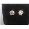 Image 8 : New 18K Gold Plated Each Simulated Diamond Stud Earrings