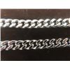 Image 2 : New Platinum Plated Cuban Link Bracelet, 8" Long