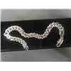 Image 6 : New Platinum Plated Cuban Link Bracelet, 8" Long