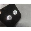 Image 6 : New Platinum Plated Simulated Diamond Stud Earrings