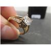 Image 6 : New 14K Gold Plated Cushion Cut Simulated Diamond Ring Size 6
