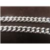 Image 2 : New Platinum Plated Cuban Link Necklace 18" Long