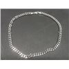 Image 4 : New Platinum Plated Cuban Link Necklace 18" Long
