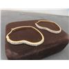 Image 2 : New 18K Gold Plated Simulated Diamond Heart Hoop Earrings