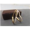 Image 6 : New 18K Gold Plated Simulated Diamond Heart Hoop Earrings