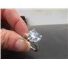 Image 6 : New Platinum Plated Heart Cut Simulated Diamond Chanel Ring Size 7
