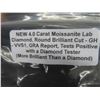Image 9 : New Moissanite Lab Diamond Round Brilliant Cut GH VVS1 GRA Report Tests Positive With Diamond Teste