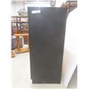 Image 2 : Black Finish Pantry Cabinet With Two Glass Doors