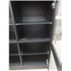 Image 5 : Black Finish Pantry Cabinet With Two Glass Doors