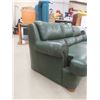 Image 2 : Leather-Style Three-Seat Reclining Sofa 87" Wide